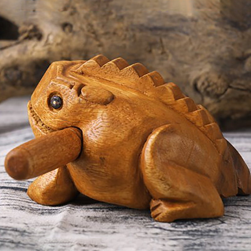 Woodworking Resin - Grenouille en bois sculptée à la
